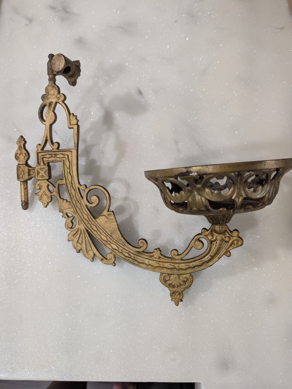 Antique-Style Gold Wall Sconce